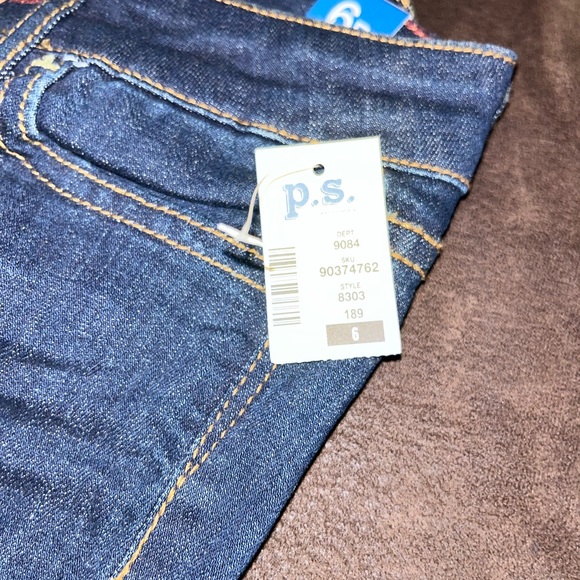 NWT GIRL’S P.S. FROM AEROPOSTALE JEANS SIZE 6R - Picture 2 of 5